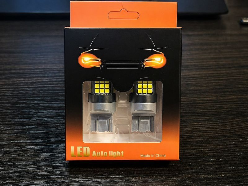 LED лампи W21W W21/5W T20 з вентилятором ходові вогні, лампи заднього ходу 2шт. (комплект) 319789 фото