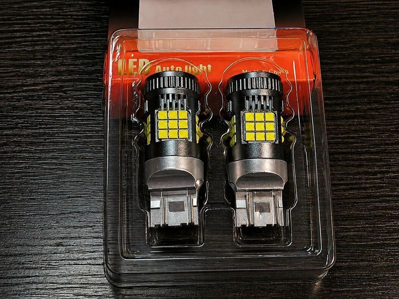 LED лампи W21W W21/5W T20 з вентилятором ходові вогні, лампи заднього ходу 2шт. (комплект) 319789 фото