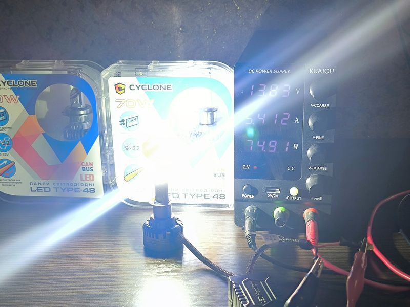LED лампи D2S Cyclone TYPE 48 Canbus 70 Watt 9-32V (2 шт. комплект) 255222 фото