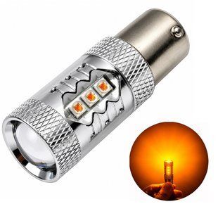 Світлодіодні лампи Luminstar P21W (BA15S) CANBUS ( Жовті повороти в червоному ліхтарі) 12323 фото