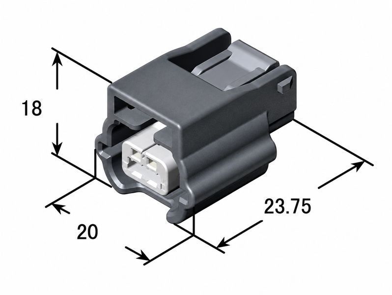 Роз'єм для датчика abs, підсвітки номера Renault Megane, Clio, Master, Laguna, Trafic 3, Kangoo 7283-8851-30 153652 фото