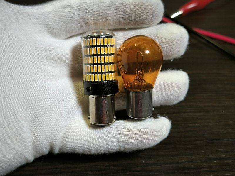 PY21W BAU15s CANBUS передній, задній поворот 150SMD (Без швидкого моргання) 2шт. комплект 3358299 фото