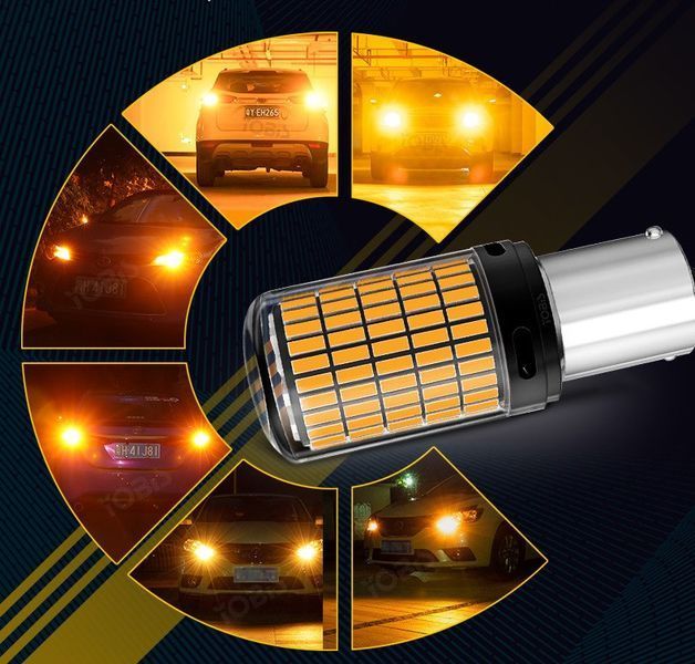 P21W CANBUS передний, задний поворот 150SMD (Без быстрого моргания) 2шт. (комплект) 199579 фото